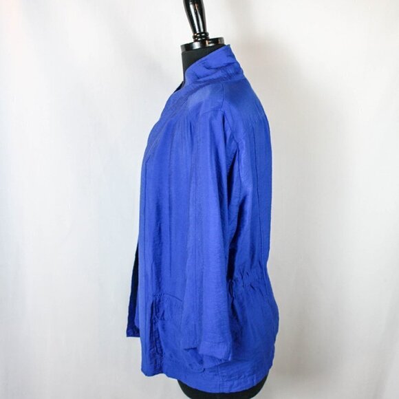 Chico's Open Front Blue Jacket Top Blue 1 … - Picture 2 of 4